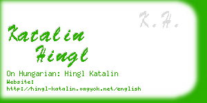 katalin hingl business card